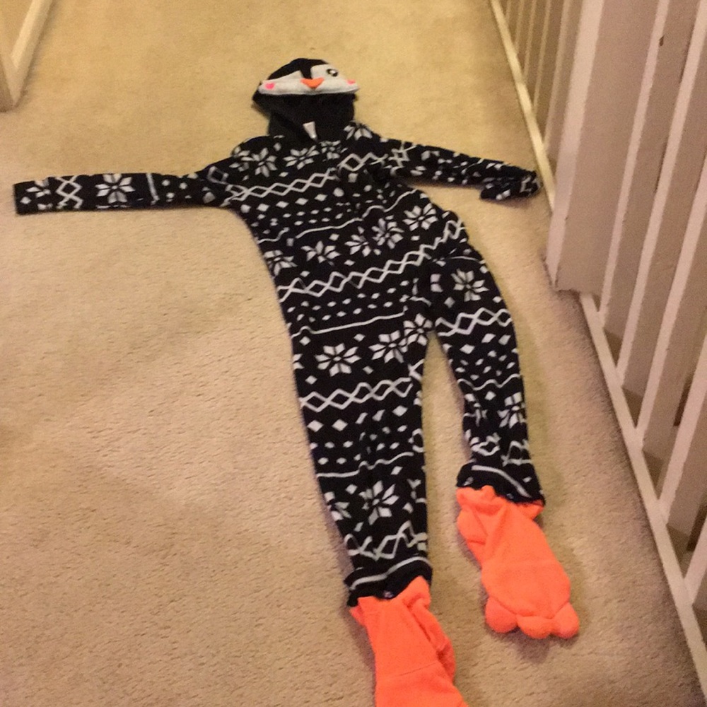 A penguin onesie